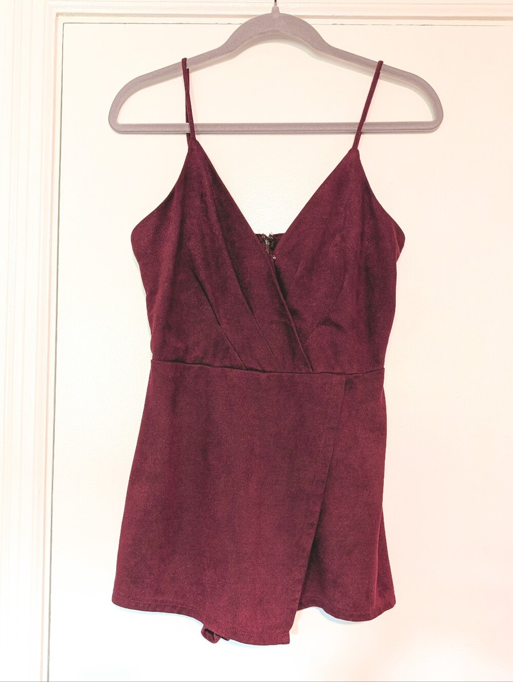 🍁 Burgundy Romper Dress by She + Sky